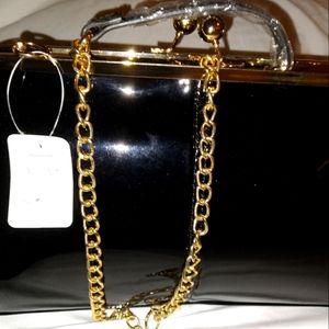 Womans Black Handbag (Shiny and New)